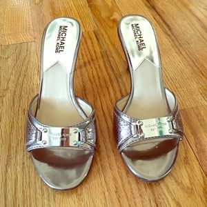 Silver heels